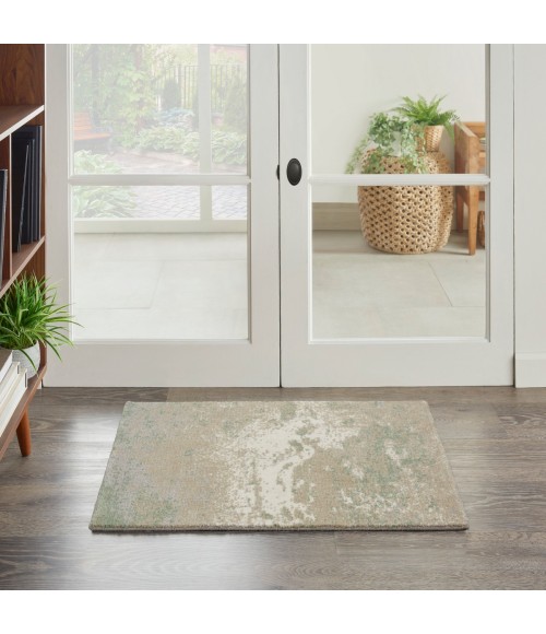 Nourison Twilight Area Rug TWI06 Ivory Green 2' x 3'