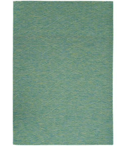 Nourison Washable Solutions Blue/Green WSL01 7 ft. X 10 ft. Rect. Rug