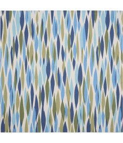 Nourison Wav01/Sun & Shade - Snd01 Seaglass Area Rug 6 ft. 6 X Square