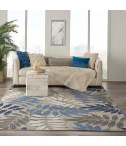 Nourison Aloha - Alh18 Grey Blue Area Rug 7 ft. 10 X 10 ft. 6 Rectangle
