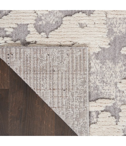 Nourison TEXTURED CONTEMPORARY Area Rug Nourison Textured Contemporary Area Rug TEC01-Ivory/Grey