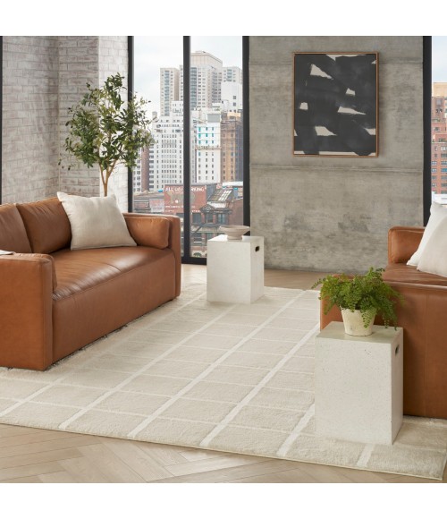 DKNY West End Ave Ivory WTE01 8 ft. X 10 ft. Rect. Rug