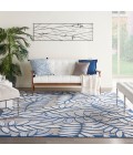 Nourison Aloha Area Rug ALH18 Ivory/Navy 12' x 15'