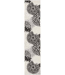 Nourison Aloha - Alh05 Black White Area Rug 2 ft. 3 X 12 ft. Rectangle