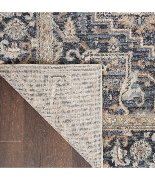 Nourison MOROCCAN CELEBRATION Area Rug kathy ireland Home Moroccan Celebration Area Rug KI381-Navy