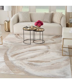 Nourison Brushstrokes - Bsk01 Beige Grey Area Rug 7 ft. 10 in. X 9 ft. 10 in. Rectangle