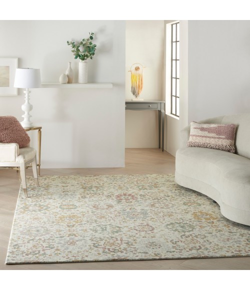 Nourison Twilight Area Rug TWI13 Ivory/Multi 7'9" x 9'9"