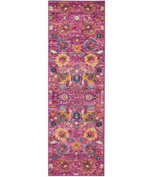 Nourison Passion Runner Area Rug PSN01-Fuchsia