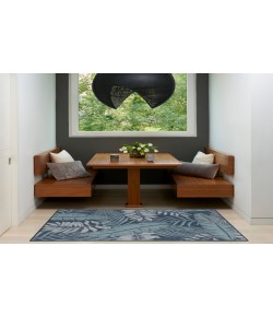 Nourison Home Garden Oasis GOA02 Navy 3 ft. X 5 ft. Area Rug