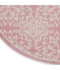 Nourison Jubilant Round Area Rug JUB06-Ivory/Pink
