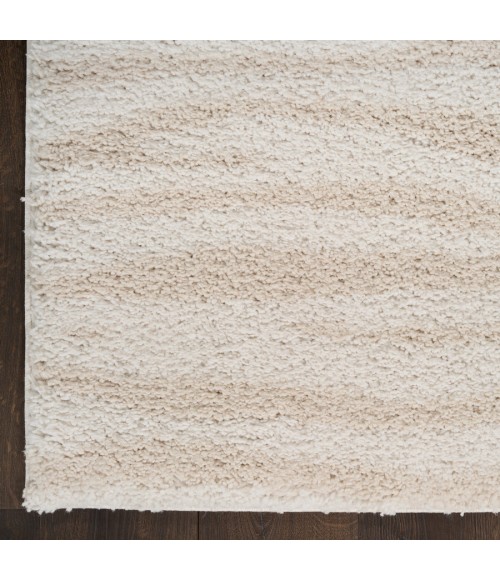 Nourison Home Modern Shag Ivory Beige MMD05 5 ft. 3 in. X 7 ft. Rectangle Rug