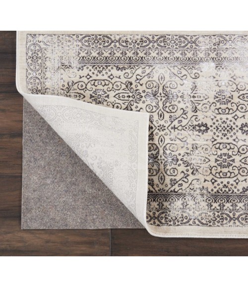 Nourison RUGLOC Area Rug Nourison RugLoc Round Area Rug BR21-Grey