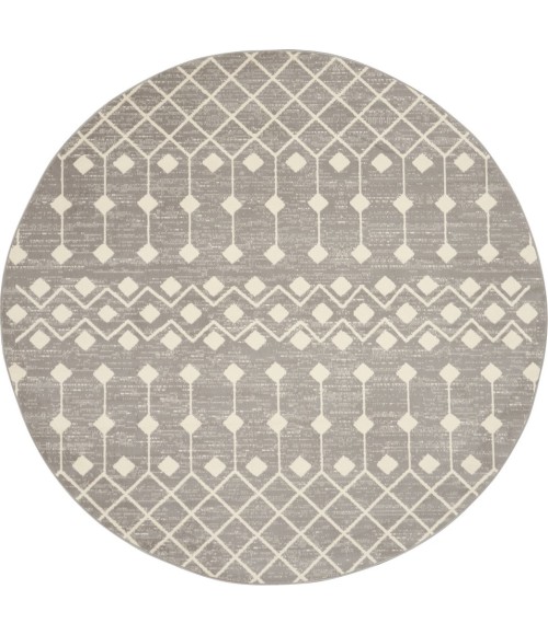 Nourison Grafix Round Area Rug GRF37-Grey