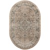 Nourison Concerto Beige Grey CNC05 5 ft. X 8 ft. Oval Rug