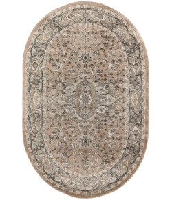 Nourison Concerto Beige Grey CNC05 5 ft. X 8 ft. Oval Rug