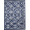 Nourison Jubilant - Jub06 Navy Ivory Area Rug 3 ft. X 5 ft. Rectangle