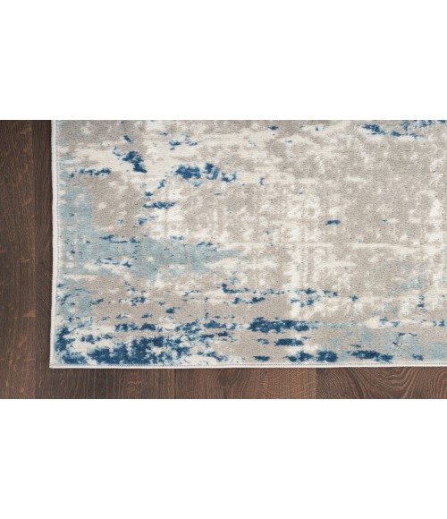 Nourison Concerto Ivory Grey Blue CNC01 7 ft. X 10 ft. Rectangle Rug