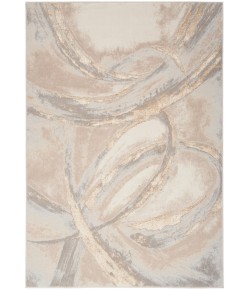Nourison Brushstrokes - Bsk01 Beige Grey Area Rug 5 ft. 3 in. X 7 ft. 3 in. Rectangle