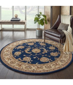 Nourison 2000 - 2022 Navy Area Rug 6 ft. X Round