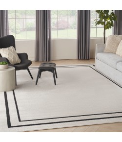 Nourison Home Nourison Essentials NRE02 Ivory/Black 10 ft. X 14 ft. Area Rug