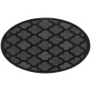 Nourison Easy Care Charcoal Black NES01 4 ft. Round Rug