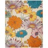 Nourison Allur - Alr06 Ivory Multicolor Area Rug 7 ft. 10 X 9 ft. 10 Rectangle