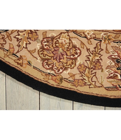 Nourison 2000 Area Rug Nourison 2000 Round Area Rug 2233-Black