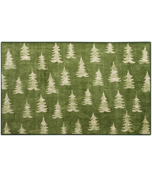 Nourison Accent Decor/Xmas Olive 173JP 2 ft. X 4 ft. 2 in. Rectangle Rug
