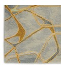 Nourison Symmetry Area Rug SMM05-Grey/Yellow
