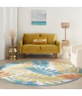 Nourison Aloha Area Rug ALH18 Ivory/Multi