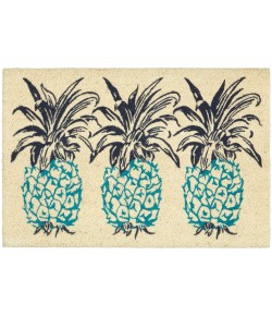 Nourison Wav17 Greetings - Wgt25 Aqua Area Rug 1 ft. 6 X 2 ft. 4 Rectangle