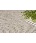 Nourison Courtyard Ivory/Silver COU01 6 ft. Round Rug