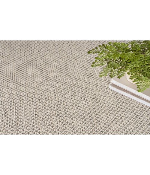 Nourison Courtyard Ivory/Silver COU01 6 ft. Round Rug