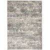 Michael Amini MA90 Uptown UPT03 Ivory/Grey 4 ft. X 6 ft. Area Rug