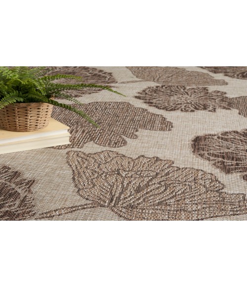 Nourison Garden Oasis Natural GOA04 5 ft. X 7 ft. Rectangle Rug