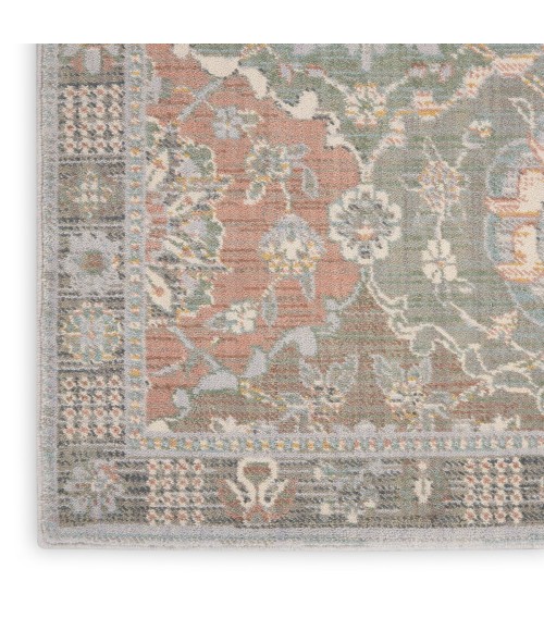 Nourison Parisa Area Rug PSA05 Grey/Multi 2'3" x 10'
