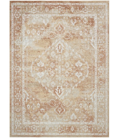 Nourison Astra Machine Washable Rust Multicolor ASW11 5 ft. 3 in. X 7 ft. Rect. Rug