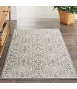 Nourison Jubilant - Jub06 Ivory Grey Area Rug 3 ft. X 5 ft. Rectangle