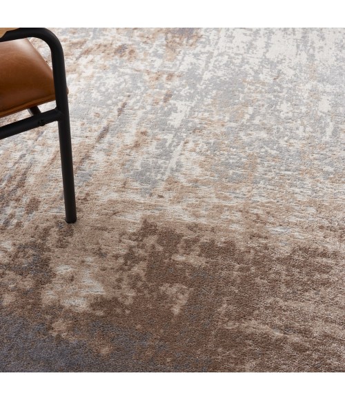 Nourison Elation Area Rug ETN07 Grey Ivory 9' x 12'