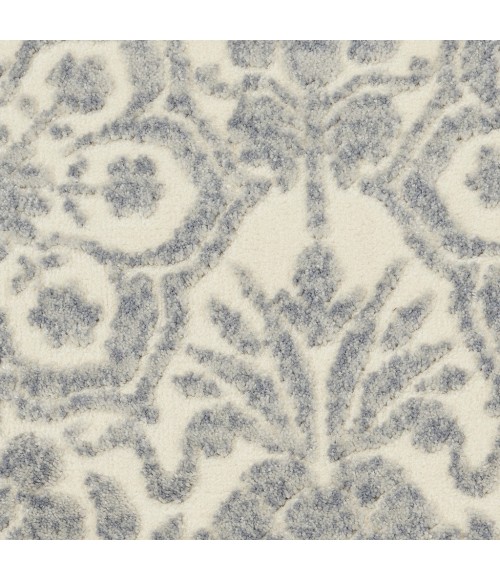 Nourison SAHARA Area Rug kathy ireland Home Sahara Area Rug KI390-Ivory/Platinum