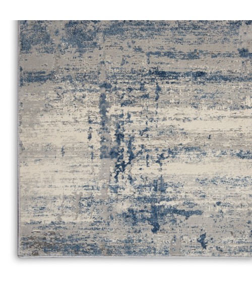 Nourison RUSTIC TEXTURES Area Rug Nourison Rustic Textures Area Rug RUS10-Ivory/Blue