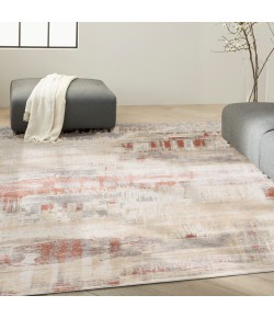 Calvin Klein Ck005 Enchanting - Ech02 Grey Rust Area Rug 8 ft. X 10 ft. Rectangle