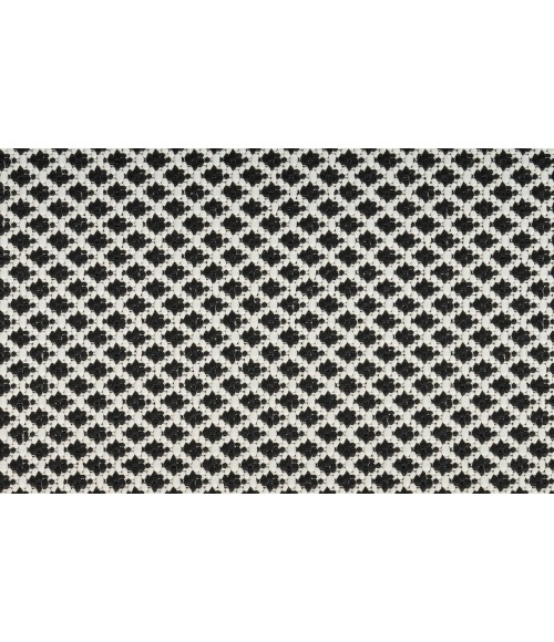 Nourison Courtyard Black White COU01 5 ft. X 7 ft. Rectangle Rug