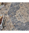 kathy ireland Home Malta Area Rug MAI11-Ivory/Blue
