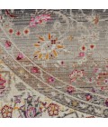 Nourison Vintage Kashan Round Area Rug VKA01-Grey