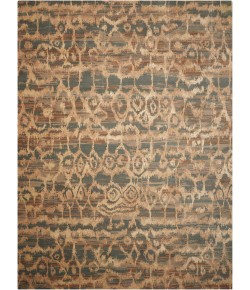 Nourison Silken Allure - Slk10 Teal Area Rug 8 ft. 6 X 11 ft. 6 Rectangle