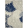 Nourison Aloha - Alh05 Ivory Navy Area Rug 2 ft. 8 X 4 ft. Rectangle