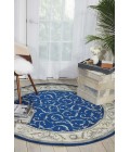 Nourison Somerset Round Area Rug ST02-Navy