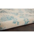 Nourison Tranquil Area Rug TRA09-Ivory/Turquoise