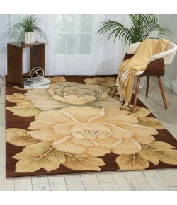 Nourison Tropics - Ts09 Brown Area Rug 5 ft. 3 X 8 ft. 3 Rectangle